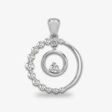 18ct White 0.24ct Diamond Pendant HEERA DIAMONDS
