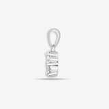 18ct White 0.33ct Diamond 7 Stone Cluster Pendant HEERA DIAMONDS