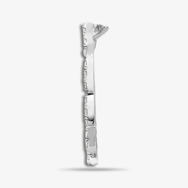 18ct White 0.38ct Diamond Circle Pendant HEERA DIAMONDS