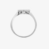 18ct White 0.40ct Dia Cluster Pear Shape Ring HEERA DIAMONDS