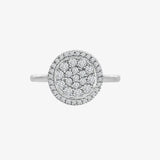 18ct White 0.55ct Dia Cluster Circle Ring HEERA DIAMONDS