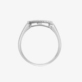 18ct White 0.55ct Dia Cluster Cushion Shape Ring HEERA DIAMONDS