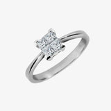 18ct White 1.00ct 4 x P.cut Diamond Ring HEERA DIAMONDS