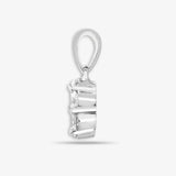 18ct White 1.00ct Diamond 7 Stone Cluster Pendant HEERA DIAMONDS