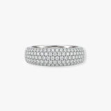 18ct White 1.00ct Natural Diamond Bombay Ring