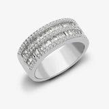 18ct White 1.18ct Round & Baguette Diamond Ring HEERA DIAMONDS