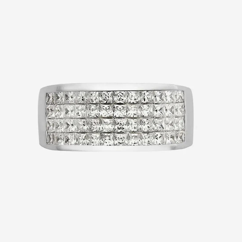 18ct White 1.50ct Princess Cut Diamond Ring HEERA DIAMONDS