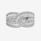 18ct White 1.83ct Round & Baguette Diamond Ring HEERA DIAMONDS