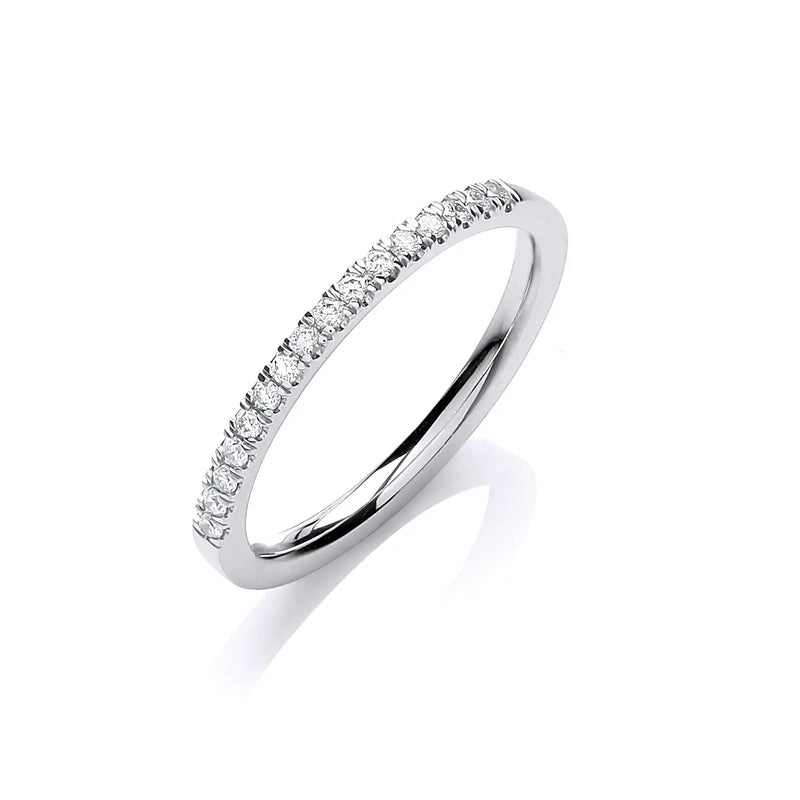 18ct White Gold 0.12ct Ring - No Certificate Hanron Jewellery
