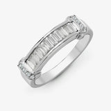 18ct White Gold 0.52ct Diamond R.B.C & Baguette Ring HEERA DIAMONDS