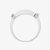 18ct White Gold 0.52ct Diamond R.B.C & Baguette Ring HEERA DIAMONDS