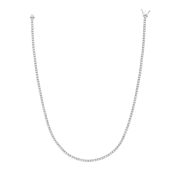 18ct White Gold 10.00ct 17 Inch Necklace Hanron Jewellery