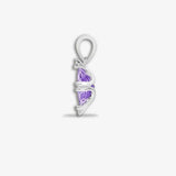 18ct White Gold Diamond And Amethyst Pendant HEERA DIAMONDS