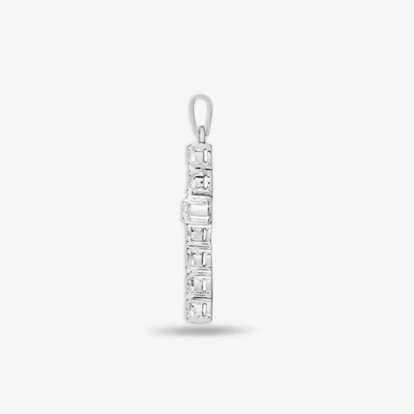 18ct White Gold Diamond Cross Pendent HEERA DIAMONDS