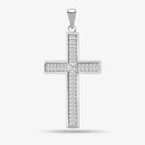 18ct White Gold Diamond Cross Pendent HEERA DIAMONDS