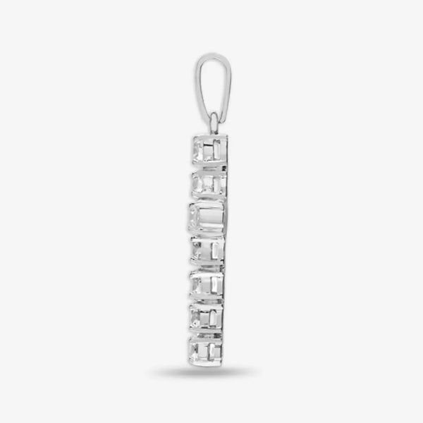 18ct White Gold Diamond Cross Pendent HEERA DIAMONDS