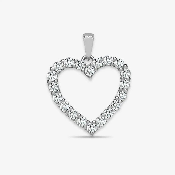 18ct White Gold Diamond Pendant HEERA DIAMONDS