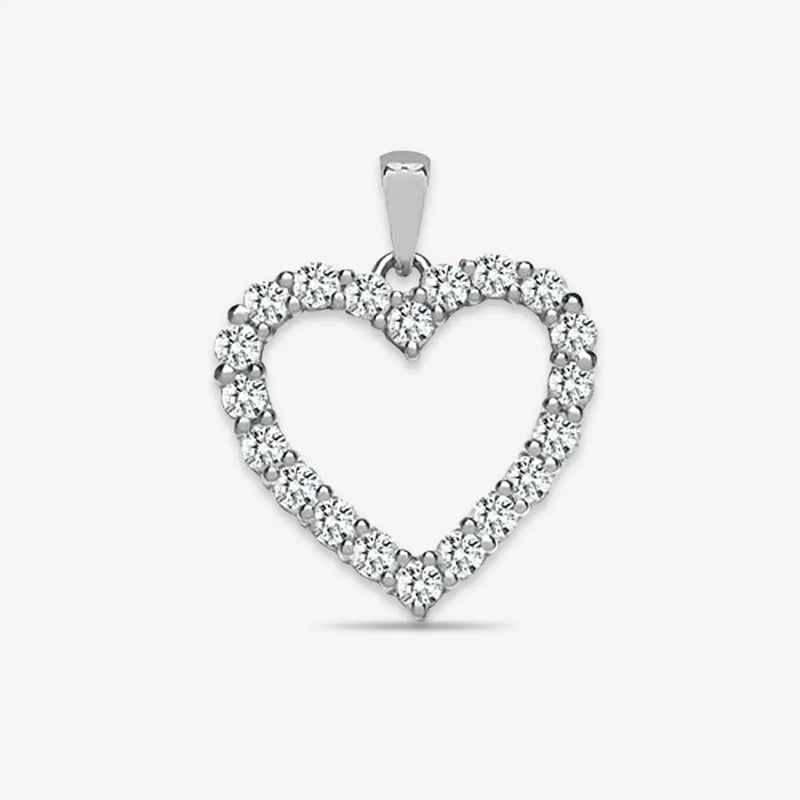 18ct White Gold Diamond Pendant HEERA DIAMONDS