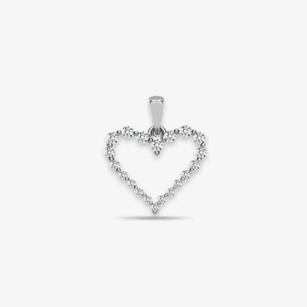 18ct White Gold Diamond Pendant HEERA DIAMONDS