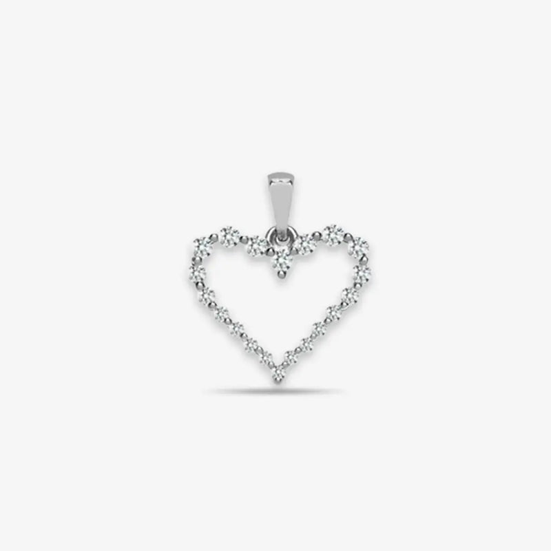 18ct White Gold Diamond Pendant HEERA DIAMONDS