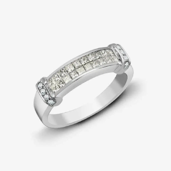 18ct White Gold Diamond Ring HEERA DIAMONDS