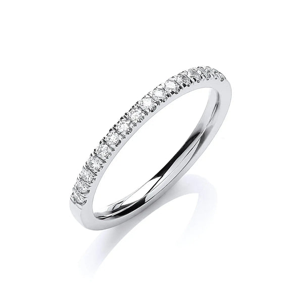 18ct White Gold Half ET 0.20ct Ring - No Certificate HEERA DIAMONDS