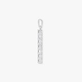 18ct White Gold Natural Diamond Cross Pendant