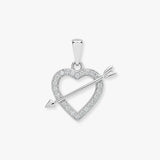 18ct White Gold Natural Diamond Pendant