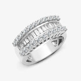 18ct White Gold Natural Diamond Ring