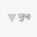18ct White gold 48pt Natural Diamond stud earrings.