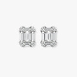 18ct White gold 75pt Natural Diamond stud earrings.