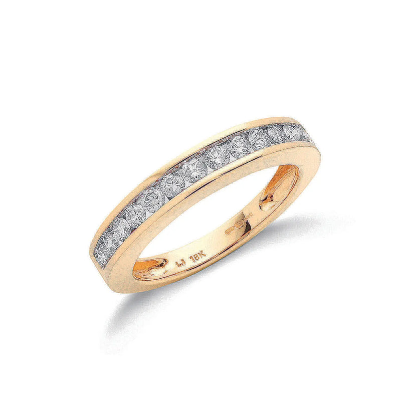 18ct Yellow Gold 0.50ctw Diamond Eternity Ring Hanron Jewellery
