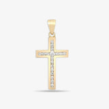 18ct Yellow Gold Diamond Cross HEERA DIAMONDS