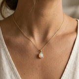 18ct Yellow Gold Opal Pendant