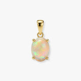 18ct Yellow Gold Opal Pendant