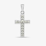 18ct Yellow Gold & White Gold Natural Diamond Cross