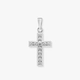 18ct Yellow Gold & White Gold Natural Diamond Cross