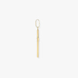 18ct Yellow Natural Diamond Invisible Set Cross Pendent
