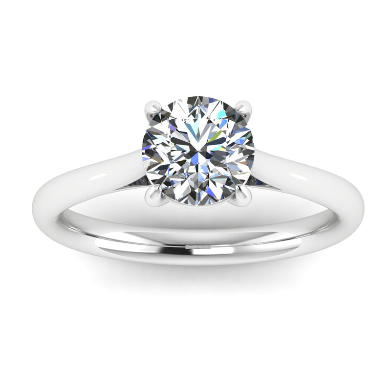 "Mirabel" Round Brilliant Solitaire Diamond Engagement Ring SSRB42 - HEERA DIAMONDS