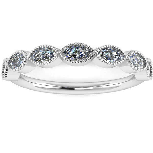 "Rhea" Marquise Row Diamond Eternity Ring ET6 - HEERA DIAMONDS