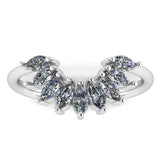 "Irena" Petal Marquise Cut Diamond Centre Dip Eternity Ring ET13 - HEERA DIAMONDS