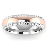 Men's Pattern Band Wedding Ring WP43