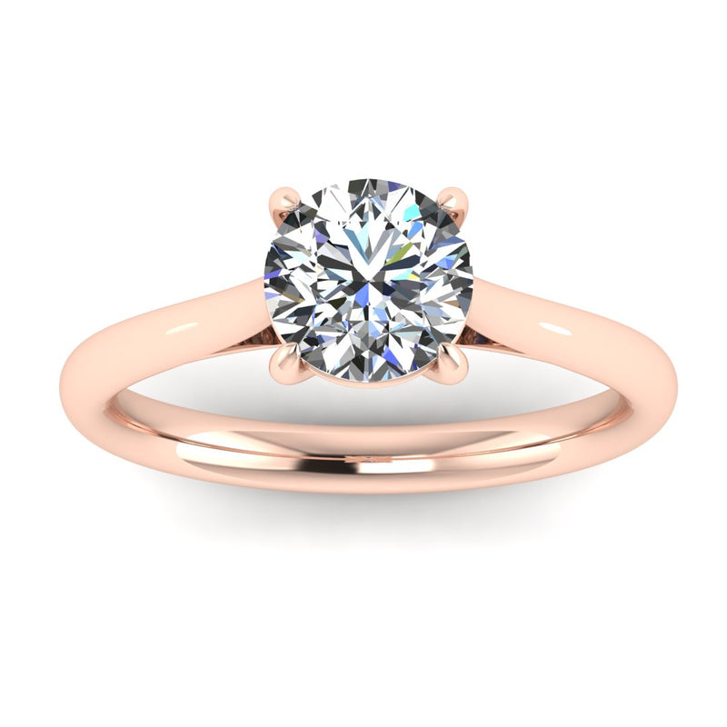 "Mirabel" Round Brilliant Solitaire Diamond Engagement Ring SSRB42 - HEERA DIAMONDS