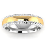 Men's Pattern Band Wedding Ring WP43
