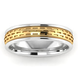 Men's Pattern Band Wedding Ring  WP39
