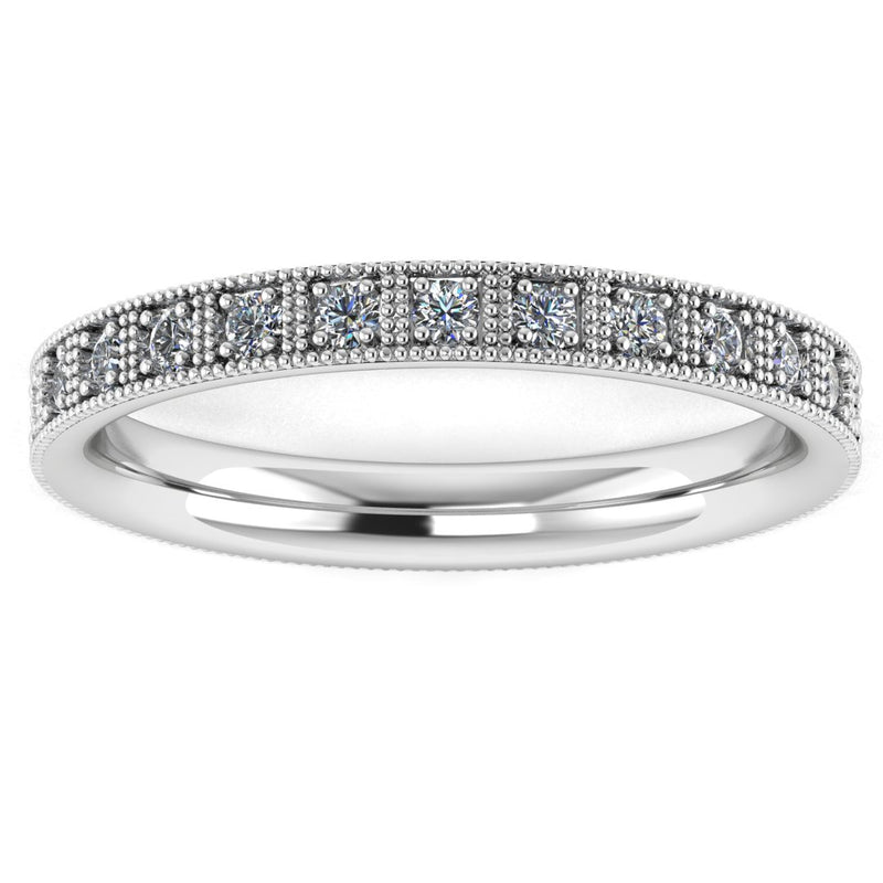 "Althea" Vintage Half Eternity Diamond Ring ET1 - HEERA DIAMONDS