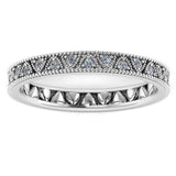 "Ava" Vintage Half Eternity Diamond Ring ET2 - HEERA DIAMONDS