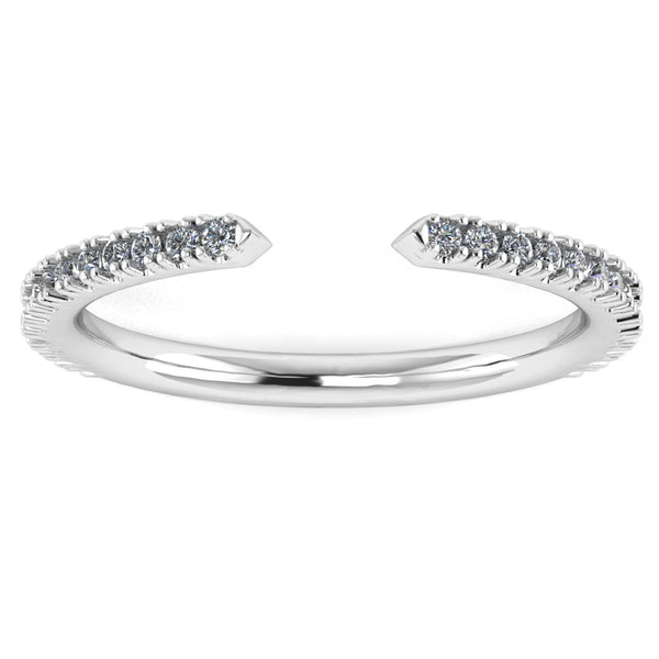 "Harra" Open Design Diamond Half Eternity Ring ET8 - HEERA DIAMONDS