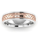 Men's Pattern Band Wedding Ring  WP39