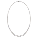 Round Brilliant Cut Graduating Diamond Illusion Set Necklace NE210030 - HEERA DIAMONDS